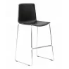 Molded Polypropylene And Aluminum Legs Barstool - TWEET B - Molded Polypropylene And Aluminum Legs Barstool - TWEET B