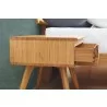 Greenington Azara Nightstand, Caramelized - Opened Side Angle - Greenington Azara Nightstand, Caramelized - Opened Side Angle
