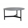 Cane-Line Twist Coffee Table, Large HPL, Dark grey structure