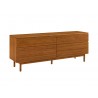 Greenington Ventura 4 Drawer Double Dresser - Front Side Angle