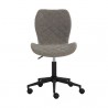 Sunpan Lyla Office Chair Black in Antique Grey - Front Angle 