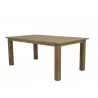 Sunset West Coastal Teak 91" Dining Table - Front Side Angle - Sunset West Coastal Teak 91" Dining Table - Front Side Angle