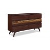 Greenington Azara Six Drawer Double Dresser, Sable - Front Side Angle