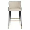 Sunpan Gianni Barstool - Dillon Cream-Dillon Thunder - Front Angle - Sunpan Gianni Barstool - Dillon Cream-Dillon Thunder - Front Angle
