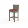 Coronado Barstool in Canvas Henna w/ Self Welt - Front Side Angle - Coronado Barstool in Canvas Henna w/ Self Welt - Front Side Angle