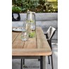 Alfresco Home Equator 95" Rectangular Teak Top Dining Table - Lifestyle