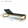Anderson Teak Junus Sun Lounger dimension - Anderson Teak Junus Sun Lounger dimension