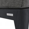 Sunpan Ibiza Armless Chair in Charcoal - Gracebay Grey - Base Angle