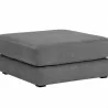 Sunpan Harmony Modular in Ottoman - Danny Dark Grey - Front Side Angle - Sunpan Harmony Modular in Ottoman - Danny Dark Grey - Front Side Angle