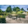 Alfresco Home Jakarta 43" Square Teak Top Dining Table - Lifestyle - Alfresco Home Jakarta 43" Square Teak Top Dining Table - Lifestyle