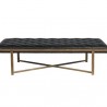 Sunpan Kayla Bench Vintage Black - Front Angle