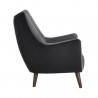 Sunpan Sorrel Lounge Chair Polo Club Kohl Grey Abbington Black - Side Angle