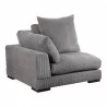 Moe's Home Collection Tumble Corner - Charcoal - Front Side Angle - Moe's Home Collection Tumble Corner - Charcoal - Front Side Angle