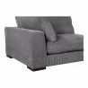 Moe's Home Collection Tumble Corner - Charcoal - Seat Closeup Angle - Moe's Home Collection Tumble Corner - Charcoal - Seat Closeup Angle