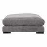 Moe's Home Collection Tumble Ottoman - Charcoal - Front Angle - Moe's Home Collection Tumble Ottoman - Charcoal - Front Angle