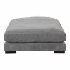 Moe's Home Collection Tumble Ottoman - Charcoal - Front Top Angle - Moe's Home Collection Tumble Ottoman - Charcoal - Front Top Angle