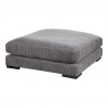 Moe's Home Collection Tumble Ottoman - Charcoal - Front Side Angle