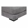 Moe's Home Collection Tumble Ottoman - Charcoal - Base Angle - Moe's Home Collection Tumble Ottoman - Charcoal - Base Angle