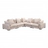 Moe's Home Collection Tumble Classic L Modular Sectional, Cappucino - Front Angle