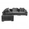 Moe's Home Collection Tumble Classic L Modular Sectional, Charcoal Grey - AngleMoe's Home Collection Tumble Classic L Modular Sectional, Cappucino - Angle