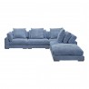 Moe's Home Collection Tumble Dream Modular Sectional Navy - Front View