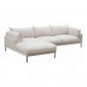 Jamara Sectional Left - Light Grey - Angled