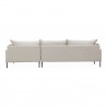 Jamara Sectional Left - Light Grey - Back View