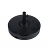 70 pound - 20" Diameter Resin Coated Concrete Base - Black