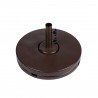 70 pound - 20" Diameter Resin Coated Concrete Base - Bronze