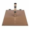 75 Pound Steel Umbrella Base With Wheels - Bronze - 75 Pound Steel Umbrella Base With Wheels - Bronze