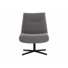 Sunpan Karson Swivel Lounge Chair in Charcoal Grey - Front Angle