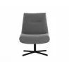 Sunpan Karson Swivel Lounge Chair in Charcoal Grey - Front Angle - Sunpan Karson Swivel Lounge Chair in Charcoal Grey - Front Angle