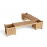 Anderson Teak Planter Bench With 3 Planter Box-3 - Anderson Teak Planter Bench With 3 Planter Box-3