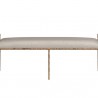 Sunpan Esai Bench in Zenith Taupe Grey - Front Angle
