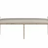 Sunpan Esai Bench in Zenith Taupe Grey - Front Angle - Sunpan Esai Bench in Zenith Taupe Grey - Front Angle