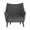 Sunpan Sorrel Lounge Chair Polo Club Kohl Grey Abbington Black - Front Angle