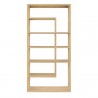 Sunpan Kenzie Bookcase in Rustic Oak - Front Angle