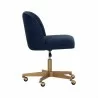 Sunpan Kenna Office Chair in Belfast Navy - Side Angle - Sunpan Kenna Office Chair in Belfast Navy - Side Angle