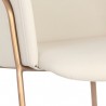 Sunpan Odesa Dining Armchair Dillon Cream - Seat Closeup Angle