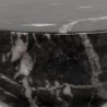 Sunpan Goya End Table Marble Look in Black - Closeup Angle - Sunpan Goya End Table Marble Look in Black - Closeup Angle