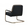 Sunpan Lincoln Lounge Chair in Vintage Black - Back Side Angle
