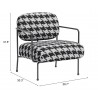 Ulet Accent Chair Multicolor - Dimensions