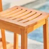 Vifah Olina Honey Eucalyptus Wooden Outdoor Dining Stool (2pcs), Closeup View 2 - Vifah Olina Honey Eucalyptus Wooden Outdoor Dining Stool (2pcs), Closeup View 2
