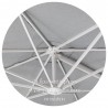 Bellini Home and Gardens Stillo 10' Cantilever Square Parasol Umbrella-Aluminum Pole- White Closeup Inside