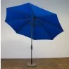 Shade Trends 11ft x 8 Rib Premium Market Umbrella with Grey Pole-DU - Pacific Blue - Shade Trends 11ft x 8 Rib Premium Market Umbrella with Grey Pole-DU - Pacific Blue