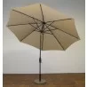 Shade Trends 11ft x 8 Rib Premium Market Umbrella with Grey Pole-DU - Antiwue Beige - Shade Trends 11ft x 8 Rib Premium Market Umbrella with Grey Pole-DU - Antiwue Beige