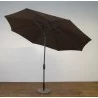 Shade Trends 11ft x 8 Rib Premium Market Umbrella with Grey Pole-DU - Kona Brown - Shade Trends 11ft x 8 Rib Premium Market Umbrella with Grey Pole-DU - Kona Brown