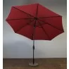 Shade Trends 11ft x 8 Rib Premium Market Umbrella with Grey Pole-DU - Paprika - Shade Trends 11ft x 8 Rib Premium Market Umbrella with Grey Pole-DU - Paprika