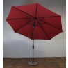 Shade Trends 11ft x 8 Rib Premium Market Umbrella with Grey Pole-DU - Paprika
