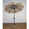 Shade Trends 7.5' x 8 Rib Premium Market Umbrella - Antique Beige